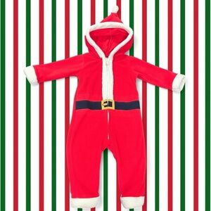 CARTER’S Santa Claus Christmas Baby Bodysuit Size 12 Months